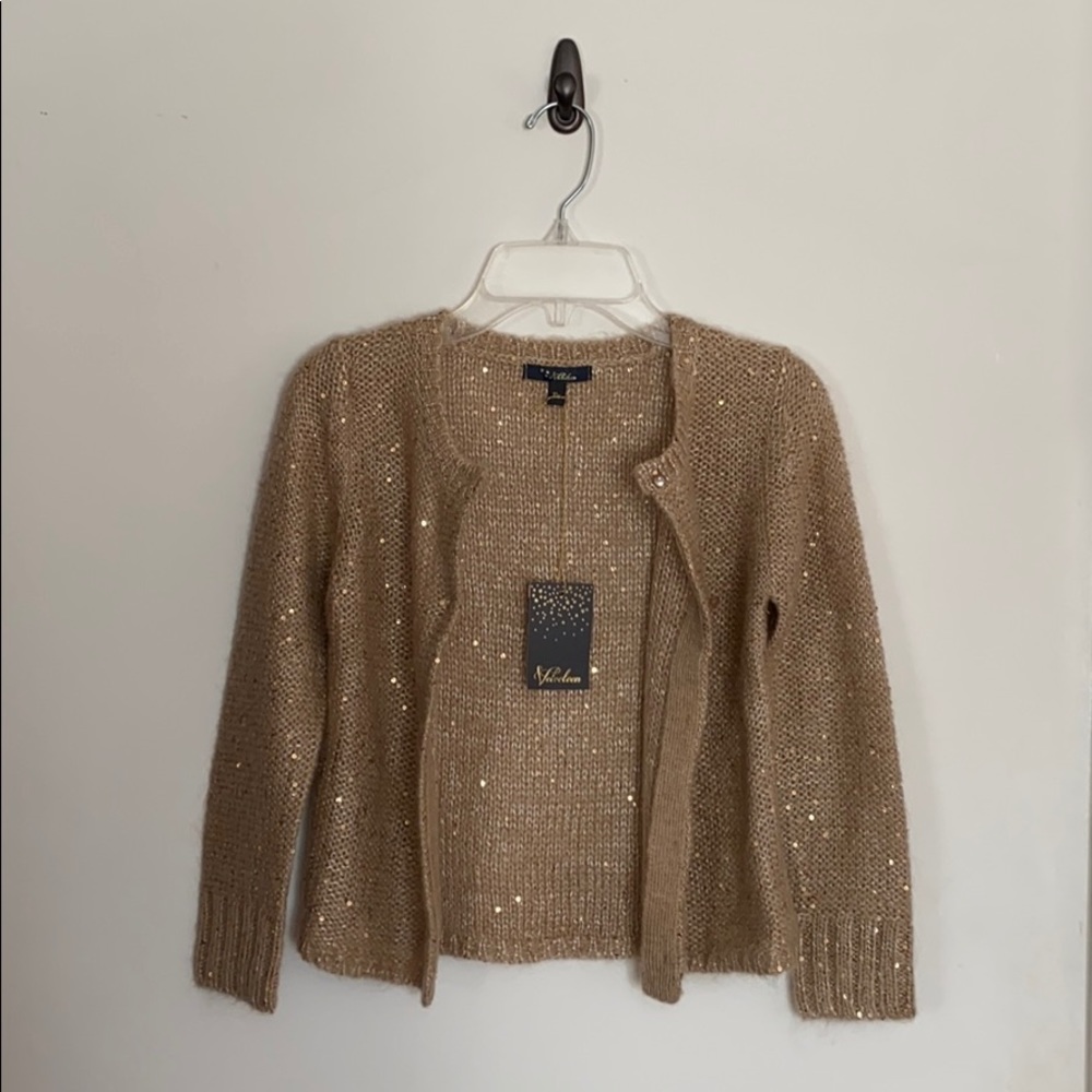 Velveteen girls sweater